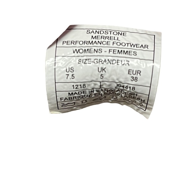 Merrell - Around Town Lace Air Leather Sneakers Sandstone Women's Size US 7.5 - Picture 7 of 8